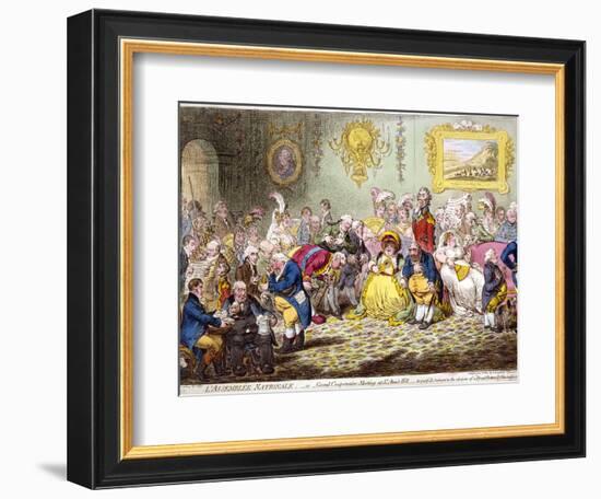 L'Assemblée Nationale, 1804-James Gillray-Framed Giclee Print