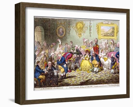 L'Assemblée Nationale, 1804-James Gillray-Framed Giclee Print