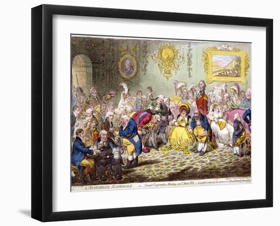 L'Assemblée Nationale, 1804-James Gillray-Framed Giclee Print