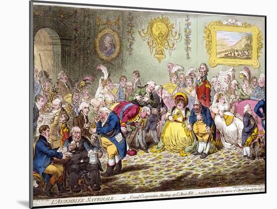 L'Assemblée Nationale, 1804-James Gillray-Mounted Giclee Print