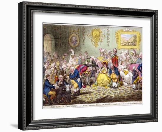 L'Assemblée Nationale, 1804-James Gillray-Framed Giclee Print