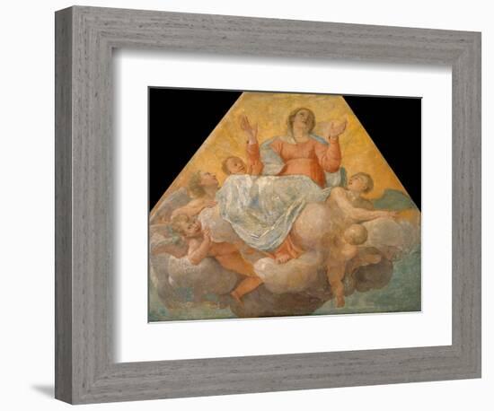 L'assomption De La Vierge (The Assumption of the Virgin) - Peinture De Annibale Carracci (Carrache,-Annibale Carracci-Framed Giclee Print