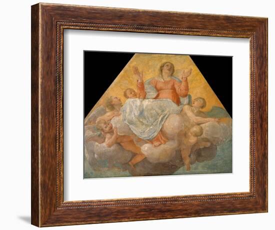 L'assomption De La Vierge (The Assumption of the Virgin) - Peinture De Annibale Carracci (Carrache,-Annibale Carracci-Framed Giclee Print