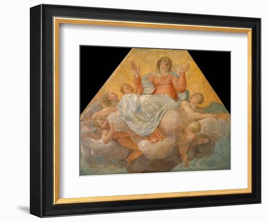 L'assomption De La Vierge (The Assumption of the Virgin) - Peinture De Annibale Carracci (Carrache,-Annibale Carracci-Framed Giclee Print