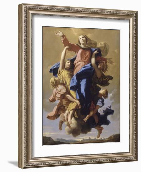 L'Assomption de la Vierge-Nicolas Poussin-Framed Giclee Print