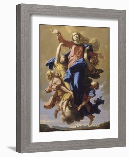 L'Assomption de la Vierge-Nicolas Poussin-Framed Giclee Print