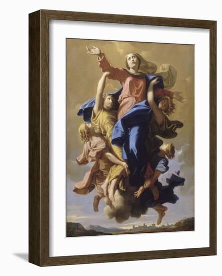 L'Assomption de la Vierge-Nicolas Poussin-Framed Giclee Print