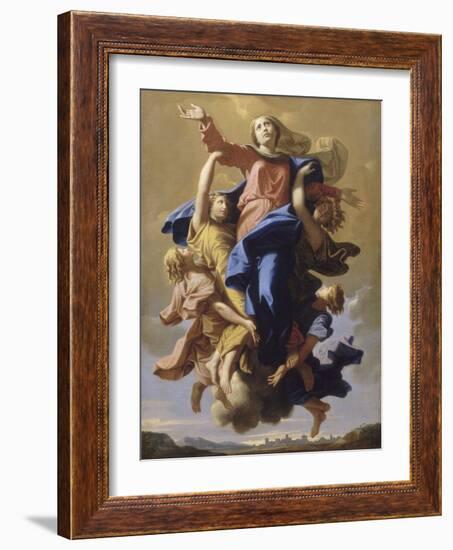 L'Assomption de la Vierge-Nicolas Poussin-Framed Giclee Print