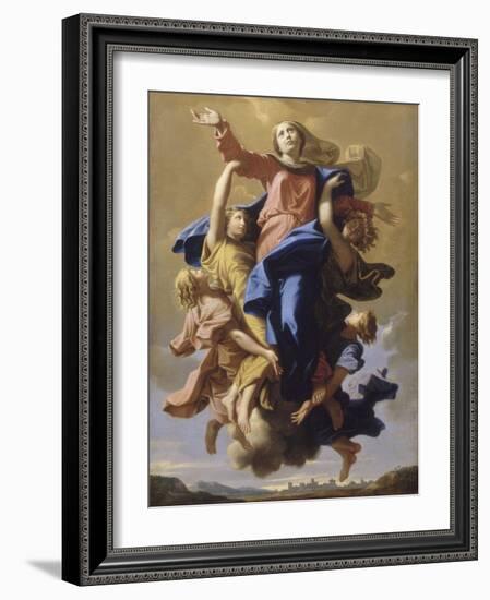 L'Assomption de la Vierge-Nicolas Poussin-Framed Giclee Print