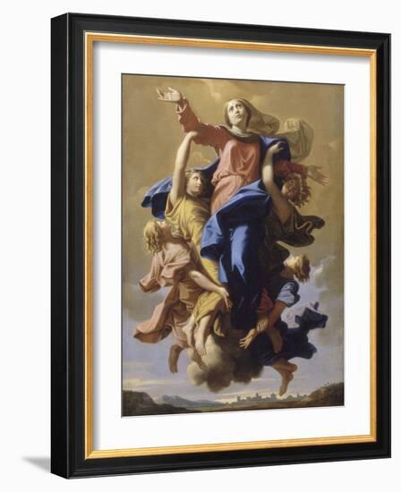 L'Assomption de la Vierge-Nicolas Poussin-Framed Giclee Print