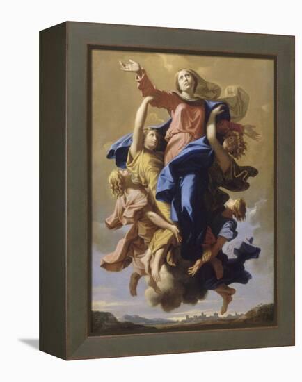 L'Assomption de la Vierge-Nicolas Poussin-Framed Premier Image Canvas