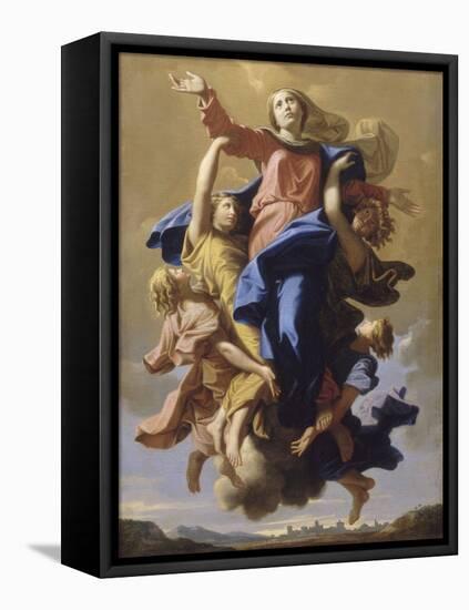 L'Assomption de la Vierge-Nicolas Poussin-Framed Premier Image Canvas