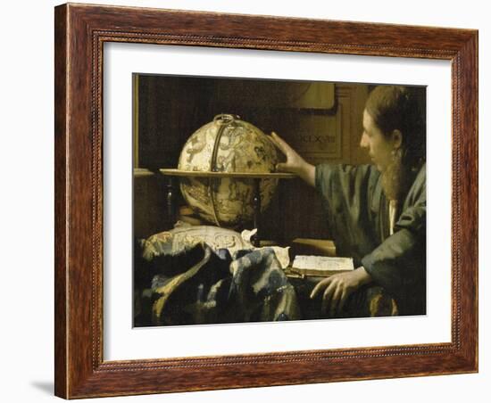 L'astronome dit aussi l'Astrologue-Johannes Vermeer-Framed Giclee Print