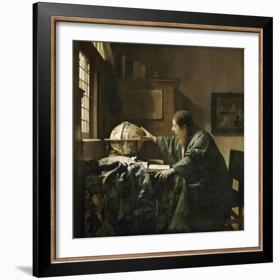 L'astronome dit aussi l'Astrologue-Johannes Vermeer-Framed Giclee Print