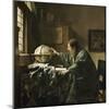 L'astronome dit aussi l'Astrologue-Johannes Vermeer-Mounted Giclee Print