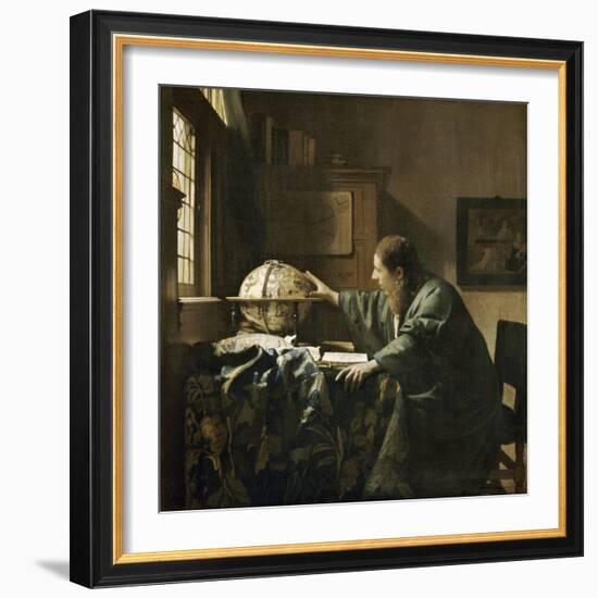 L'astronome dit aussi l'Astrologue-Johannes Vermeer-Framed Giclee Print