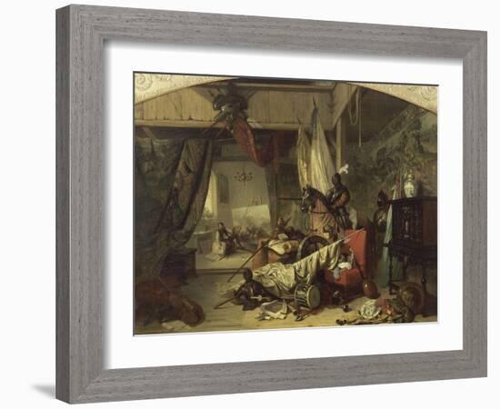 L'atelier de J. Courtois dit le Bourguignon-Louis Charles Auguste Couder-Framed Giclee Print