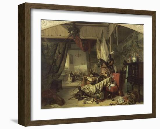 L'atelier de J. Courtois dit le Bourguignon-Louis Charles Auguste Couder-Framed Giclee Print