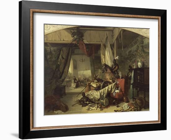 L'atelier de J. Courtois dit le Bourguignon-Louis Charles Auguste Couder-Framed Giclee Print