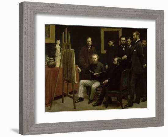 L'Atelier Des Batignolles-Henri Fantin-Latour-Framed Giclee Print