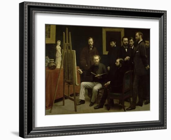 L'Atelier Des Batignolles-Henri Fantin-Latour-Framed Giclee Print