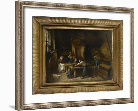 L'atelier du menuisier-null-Framed Giclee Print