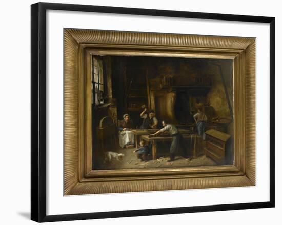 L'atelier du menuisier-null-Framed Giclee Print