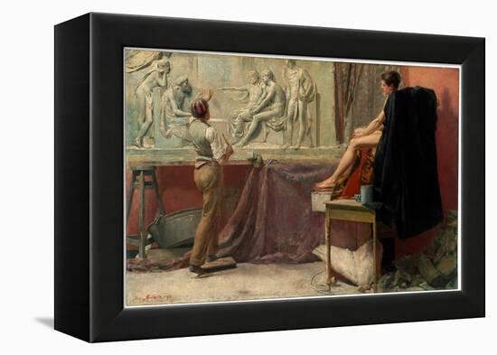 L'atelier Du Sculpteur  (The Sculptor's Studio) Peinture De Tom Roberts (1856-1931) - 1885 - Oil O-Tom Roberts-Framed Premier Image Canvas