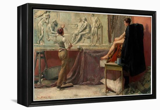 L'atelier Du Sculpteur  (The Sculptor's Studio) Peinture De Tom Roberts (1856-1931) - 1885 - Oil O-Tom Roberts-Framed Premier Image Canvas