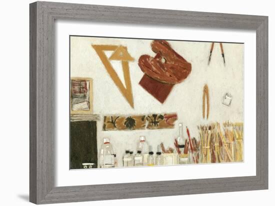 L'Atelier, Mur Ouest, Etude, 2004-Delphine D. Garcia-Framed Giclee Print