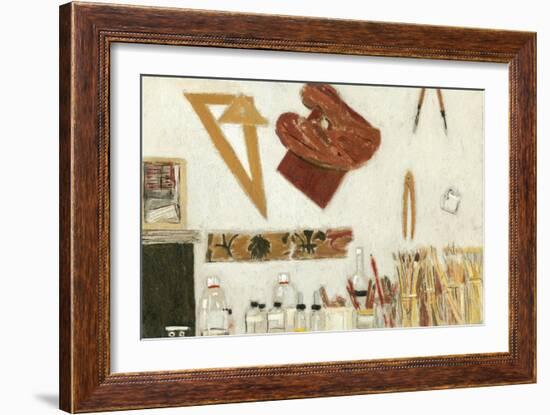 L'Atelier, Mur Ouest, Etude, 2004-Delphine D. Garcia-Framed Giclee Print