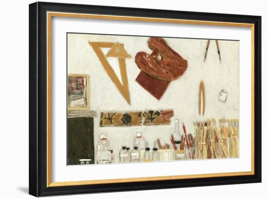 L'Atelier, Mur Ouest, Etude, 2004-Delphine D. Garcia-Framed Giclee Print