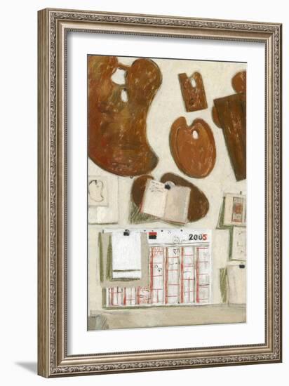 L'Atelier, Mur Sud, Etude 1, 2004-Delphine D. Garcia-Framed Giclee Print