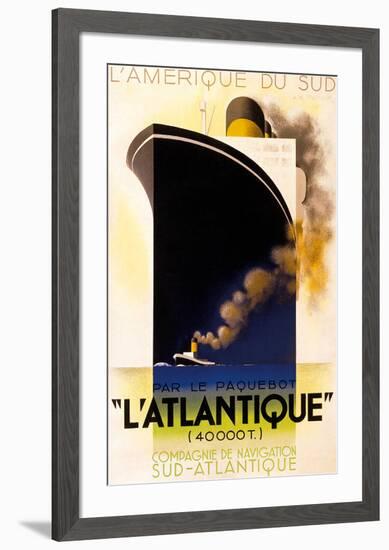 L'Atlantique 1931-Adolphe Mouron Cassandre-Framed Art Print