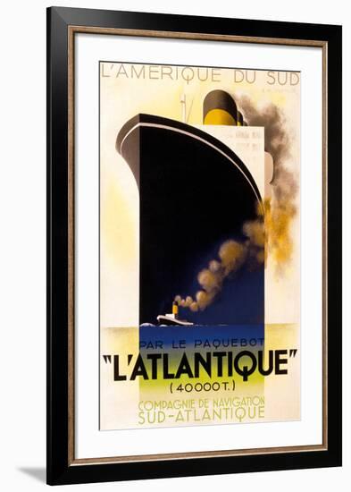 L'Atlantique 1931-Adolphe Mouron Cassandre-Framed Art Print