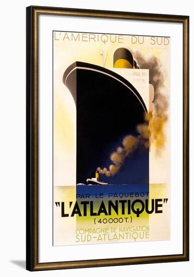 L'Atlantique 1931-Adolphe Mouron Cassandre-Framed Art Print