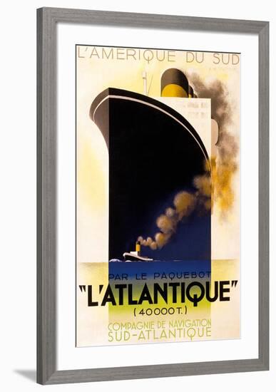 L'Atlantique 1931-Adolphe Mouron Cassandre-Framed Art Print