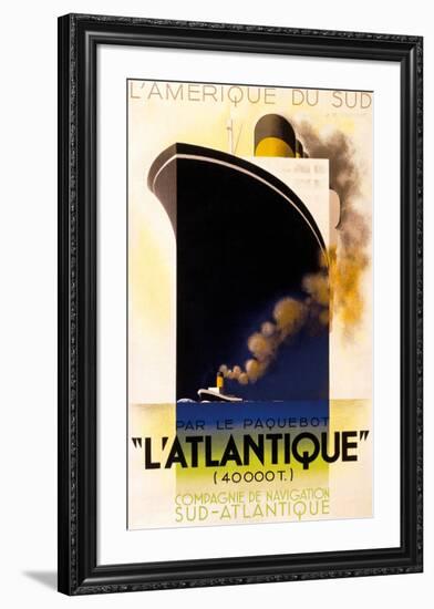 L'Atlantique 1931-Adolphe Mouron Cassandre-Framed Art Print