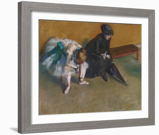 L'Attente, c.1882-Edgar Degas-Framed Giclee Print