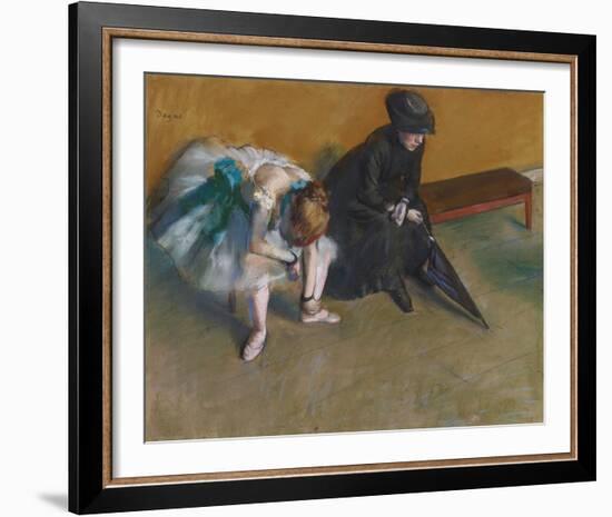 L'Attente, c.1882-Edgar Degas-Framed Giclee Print