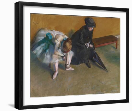 L'Attente, c.1882-Edgar Degas-Framed Giclee Print