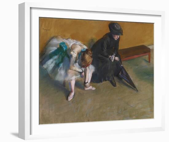 L'Attente, c.1882-Edgar Degas-Framed Giclee Print