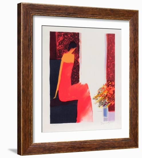 L'Attente-Emile Bellet-Framed Limited Edition