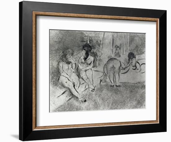 L'attente-Edgar Degas-Framed Giclee Print