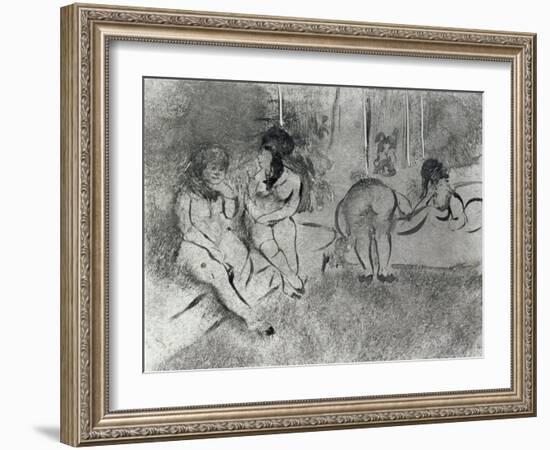 L'attente-Edgar Degas-Framed Giclee Print