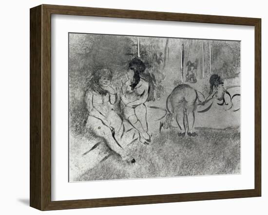 L'attente-Edgar Degas-Framed Giclee Print