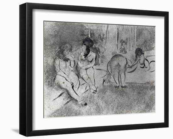 L'attente-Edgar Degas-Framed Giclee Print