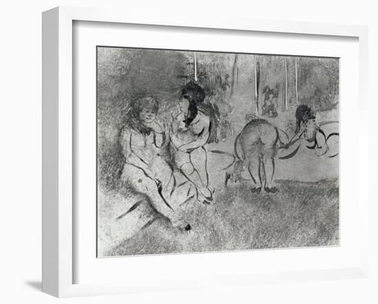 L'attente-Edgar Degas-Framed Giclee Print