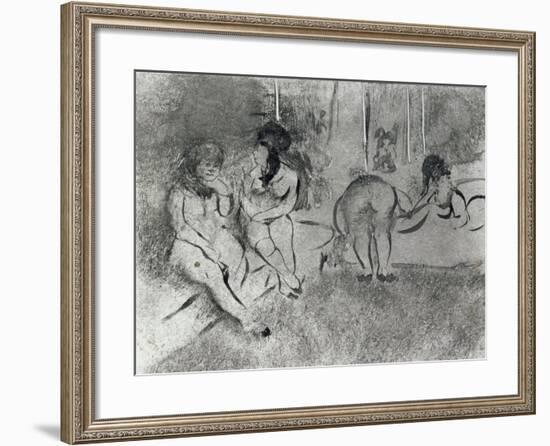 L'attente-Edgar Degas-Framed Giclee Print