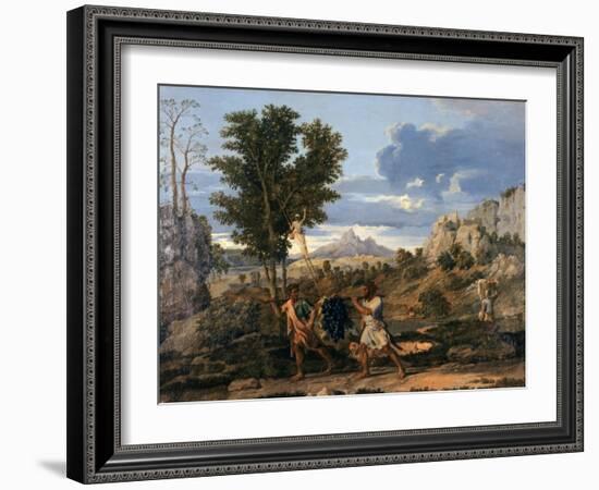 L'Automne, ou la Grappe de raisin rapportée de la terre promise-Nicolas Poussin-Framed Giclee Print